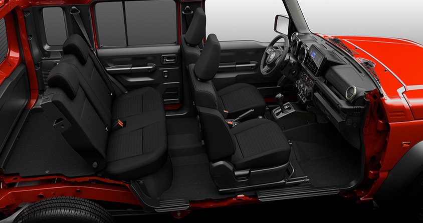 Interior Jimny 5 puertas